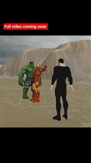 Fan animated hulk and super man 3D animation battle