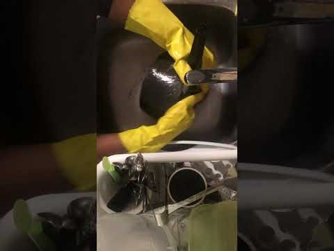 Midnight dishwashing ASMR | clean kitchen clear mind