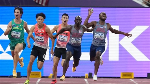 South Africa, Great Britain out of men's 4x100m