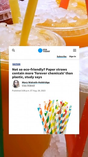 20 reactions · 16 comments | Paper and bamboo straws contain PFAS...