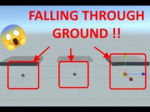 Unity3D object falling from high are passing through ground
