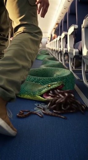 Unexpected Snack on the Car Giving Birth to Baby Snakes Nonstop! 🐍#snake #pregancy #viral #shorts