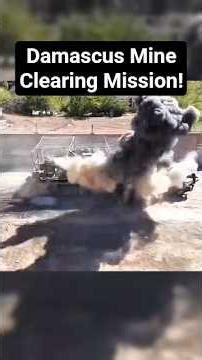 Mine-Clearing Vehicles in Damascus: Restoring Safety After Conflict #military #shorts