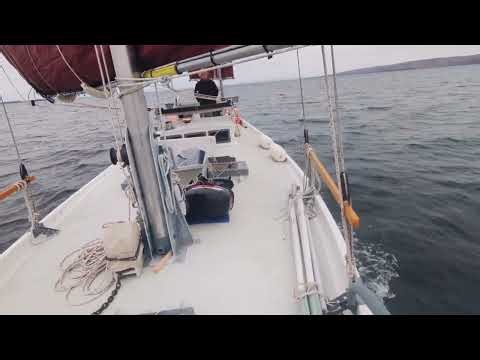 ...junk sailing from last fall , music by master Gu playing the guqin