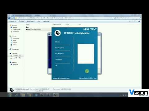 How to install Mantra MFS 100 Biometric Device