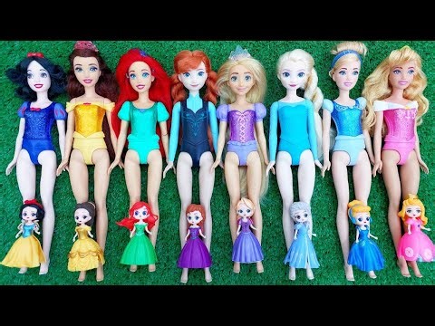 Satisfying ASMR | Mixing Disney Princess Colorful dress up | Sofia, Ariel, Cinderella,Elsa, Rapunzel