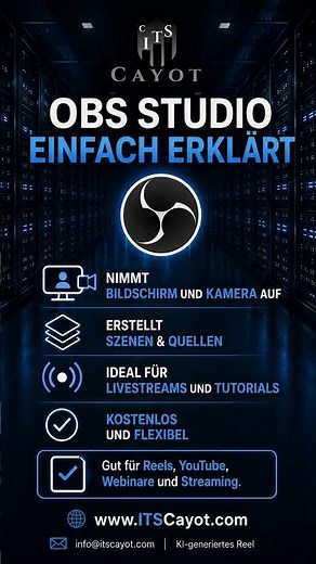 OBS Studio einfach erklärt: Bildschirm aufnehmen und streamen