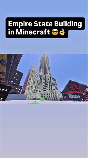 Empire State Building in Minecraft 😎👌