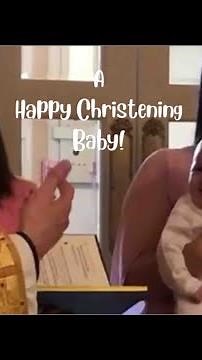 Baby Boy Laughing and Giggling During Baptism | 3months old