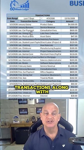 Master Excel Ledgers: Transactions, Filters & Dashboards Combined!