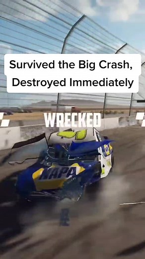 can we talk about that damage model tho 💀 #nascar #chaseelliott #thebigone #wreckfest #crash #wreck #racing #gaming #soundhead #fyp #fypシ #foryou
