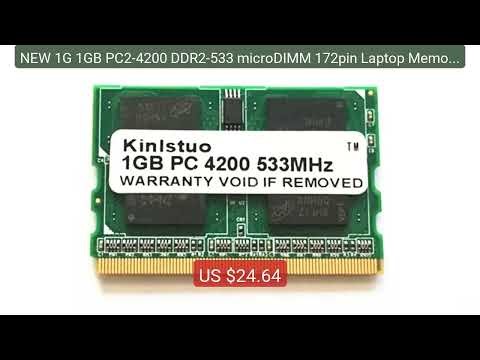 NEW 1G 1GB PC2-4200 DDR2-533 microDIMM 172pin Laptop Memory FO... — Hot Deal 2026 | Limited Offer!