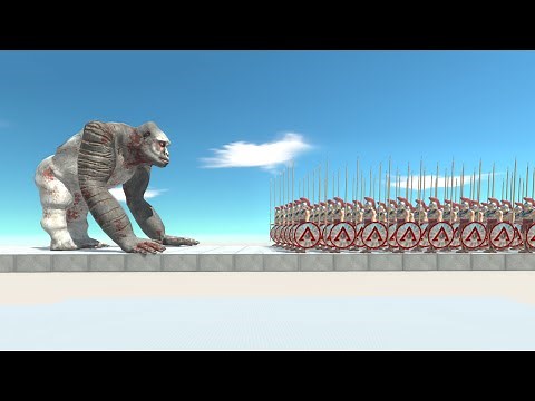 SKY BRIDGE SPARTAN ARMY vs EVERY UNIT - Animal Revolt Battle Simulator