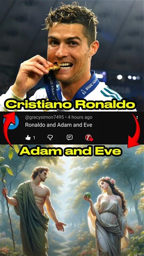 Connecting Cristiano Ronaldo To Adam and Eve #shorts
