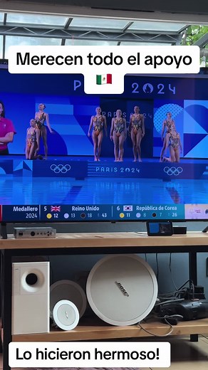 Mexico en nado sincronizado #mexico #JJOO #paris2024 #natacion #deportes #sports #girlpower #mujeres