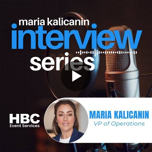 🔊 Be sure to unmute the video - you’ll want to listen in! Over the next few weeks, we’re excited to launch a mini-series of short interviews featuring our incredible VP of Operations, Maria… | HBC Event Services