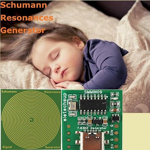 SMMIN09 7.83Hz Schumann Wave Pulse Generator Power Supply Pulse Audio Resonator Ultra-Low Frequency