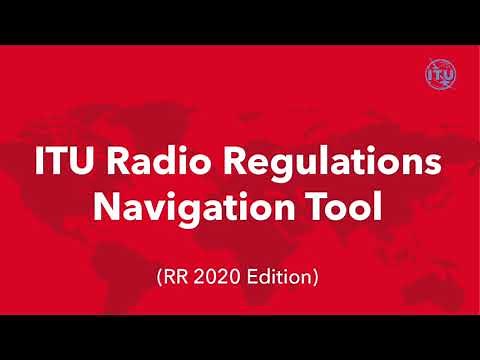 ITU Radio Regulations Navigation Tool