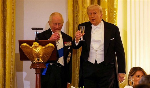King Charles and Trump state dinner menu