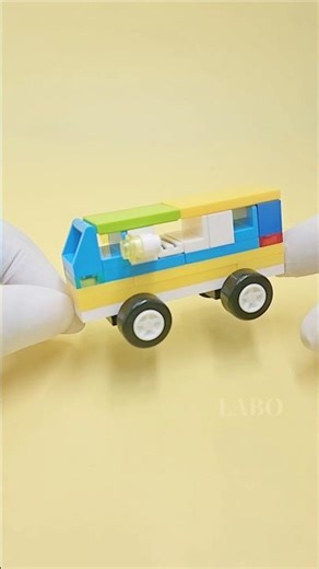 Colorful LEGO Mini Bus 🚐✨ | Simple & Creative Build Idea #lego #legobuild #shorts