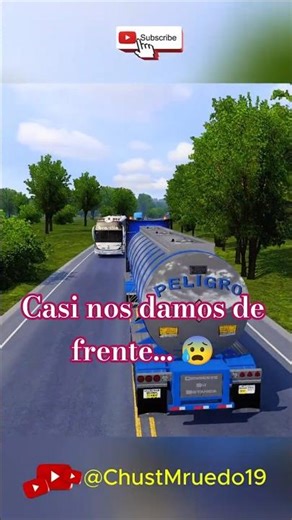 ​¡CASI BORRO EL BUS DE LA VÍA! 😱🚌💥 #ats #truck