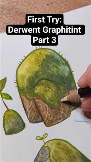 First Time Trying Derwent Graphitint Part 3 #sketchbook #art #artsupplies