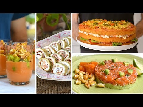 4 aperitivos FRÍOS para fiestas * Entrantes FÁCILES y rápidos | Las María Cocinillar