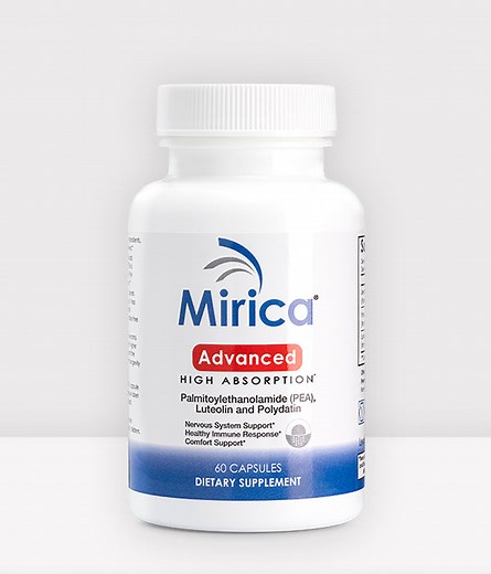 Mirica® Advanced - Enhanced Absorption Formula - Palmitoylethanolamide (PEA) and Luteolin - 60 Capsules