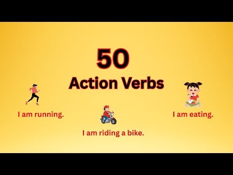 Action Verbs for Kids | I am Running, I am Jumping | English Learning
