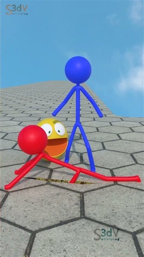 Help Pacman choose the right way to save his friend 🛢️🥸#friendship #pacman #stickman