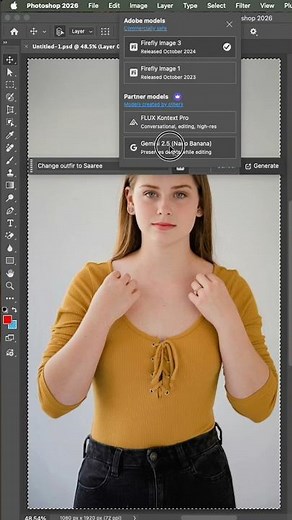 Photoshop 2026 | Gemini 2.5 Nano Banana AI Magic ✨ #shorts