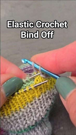 Here's an elastic bind off for the short row cuff of your Toe Up Larch Peds! #knit #knitsocks