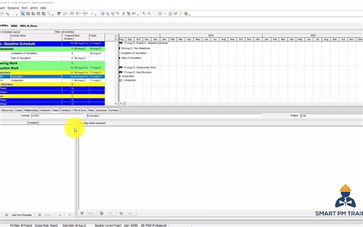 P6计划教程 09 作业步骤
