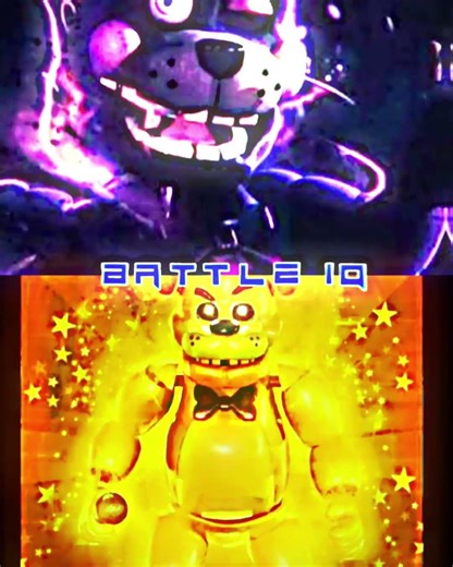 Lefty (puppet inside) vs golden Freddy