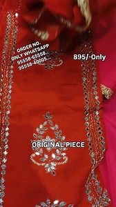 5K views · 222 reactions | Pure original organza with heavy mirror hand work...ORDER NO. ONLY WHATSAPP 95558-65558.. 95558-40005... | Kishan vastra bhandar | Facebook