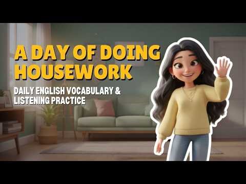 [A2] A Day of Doing Housework | Daily English Vocabulary & Listening Practice