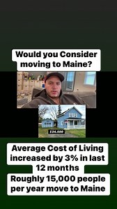 Would you consider moving to Maine? Aprox 15,000 people move to Maine each year, which has kept this state affordable. Coming in at the Most Affordable New England State to live in. Coming in at roughly $50k a year per family. | Daniel Cash