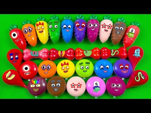 Numberblocks 🏳️‍🌈 Finding Hidden Clay Opening Alphablocks Shapes Mixed Colorful! ASMR