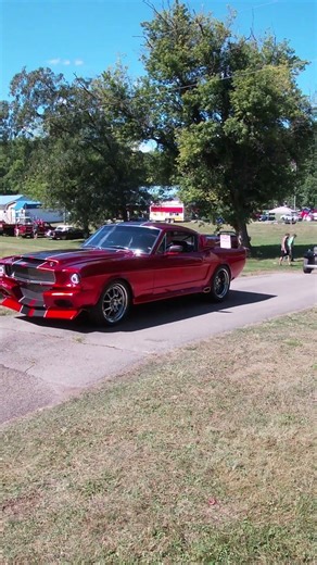Mustang Candy Apple Red American Legion Car Show Bellville Ohio