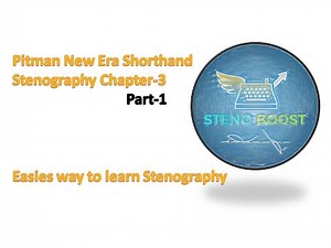 Pitman New Era Shorthand Chapter 3 (Part 1) | Learn Stenography Step by Step | Easiest way to learn