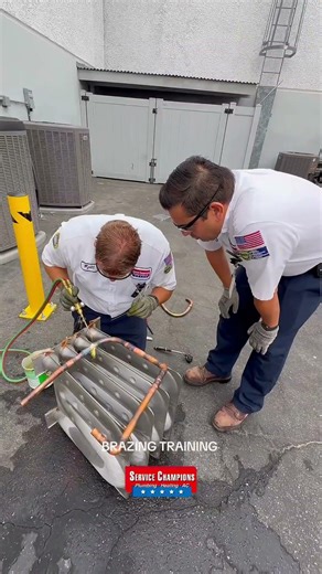 Service Champions Conduct Brazing Training