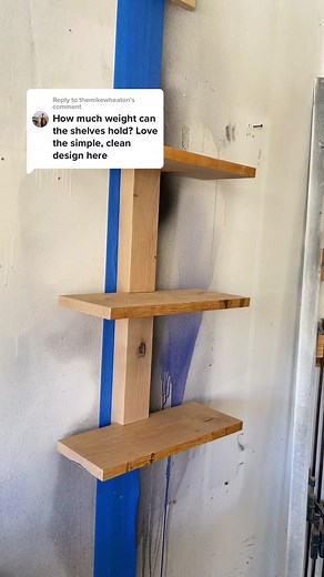 Reply to @themikewheaton not sure exactly, but it can handle these 12 pounders. #gerberdesignco #woodworking #diy #plantshelf #decor #homedecor