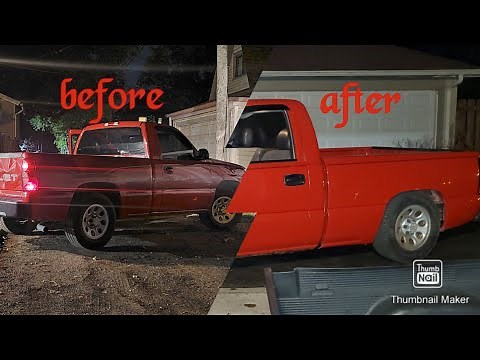 nbs silverado flip kit + c- notch install!