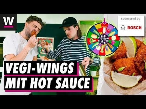 Veggie Wings with Hot Sauce – Recipe | Vegetable Roulette with Nico & Noah Bachofen | Bosch Home ...