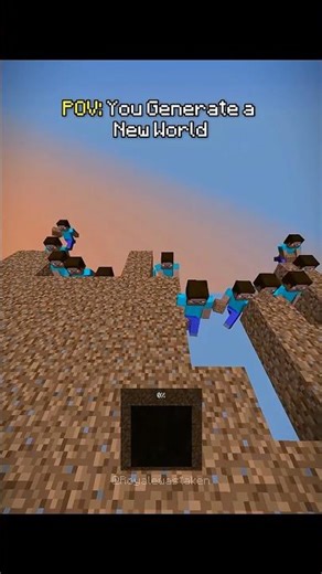 POV: Generating a NEW Minecraft World (The REAL Process)