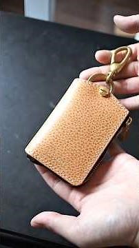 Ｌ字ファスナーキーケース作ってみた #leathercraft #レザークラフト