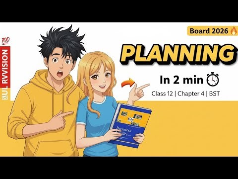 Class 12 Business Studies Chapter 4 – Planning explained in just 2 minutes ⏱️🔥