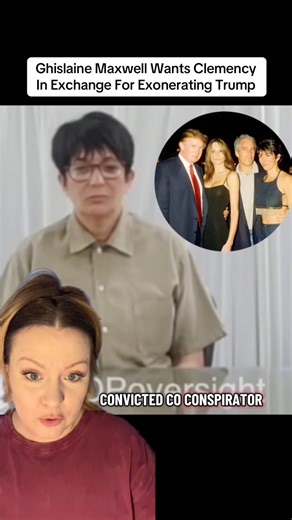 Ghislaine Maxwell Wants Clemency Exchange For Exonerating President Donald Trump #truecrimetok #truecrimestory #epstein #ghislainemaxwell #donaldtrump | Tiffany Tea