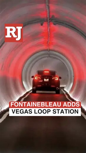 8.2K views · 79 reactions | Fontainebleau is the latest Las Vegas Strip resort to add a station for Elon Musk's Boring Co. Vegas Loop, with free rides offered at launch. DETAILS: lvrj.com/post/3612131 | Las Vegas Review-Journal | Facebook