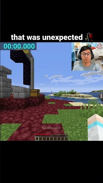 Minecraft Speedrun Moment